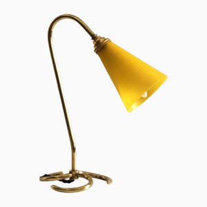 Mid-Century Modern Brass Table Lamp, 1950s