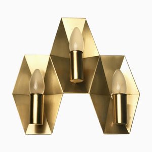 Danish Brass Sconce by Rolf Graae for Fog & Mørup, Denmark, 1950s