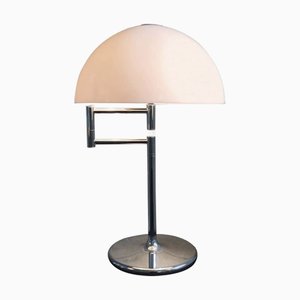 Lámpara de mesa de cromo con brazo articulado de Cosack Leuchten
