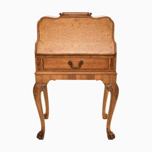 Vintage Burr Walnut Writing Bureau, 1920