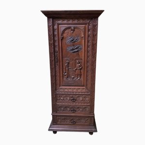 Antique Breton Cabinet, 1880