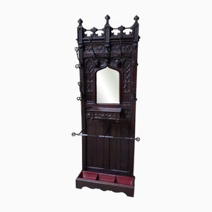 Antike Garderobe mit Schublade, 1880