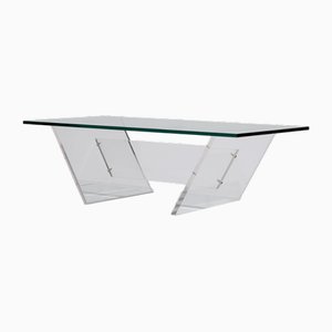 Glass and Acrylic Glass Coffee Table, 1970s