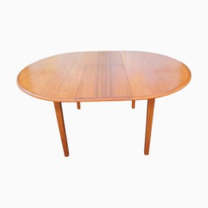 Mesa extensible danesa Mid-Century moderna de teca, 1970