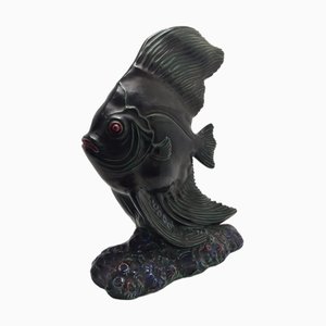 Santiago Rodriguez Bonome, Französische Fischskulptur, 1950er, Keramik