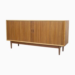 Mid-Century Danish Teak Tambour Sideboard, 1950s