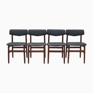 Dänische Vintage Teak Stühle, 1960er, 4er Set