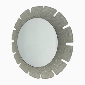 Vintage Acrylic Glass Wall Mirror with Backlight from Hillebrand Lighting, Germany, 1970s
