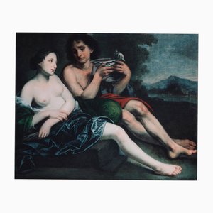 Pietro Della Vecchia, Bacchus and Ceres, Oil on Canvas, 17th Century, Framed