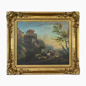 The Temple of Tivoli, Italy, Late 19th Century, Oil on Canvas