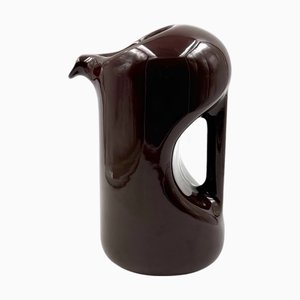 Mid-Century Modern Brown Ceramic Vase Il Picchio, Italy, 1970s