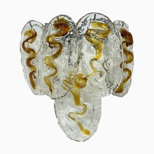 Vintage Italian Murano Glass Wall Lamp, 1970s