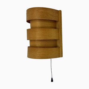 Scandinavian Modern Pine Wall Light by Hans Agne Jakobsson for Markaryd, 1970s