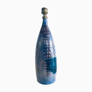 Mid-Century Design Art Studio Tischlampe aus Keramik von Cacf Faenza, Italien, 1950er