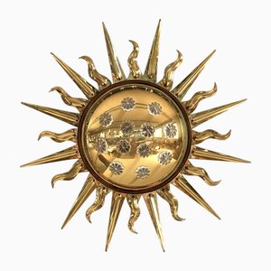 Mid-Century Modern Flush Mount in Brass from Vereinigte Werkstätten, 1970s