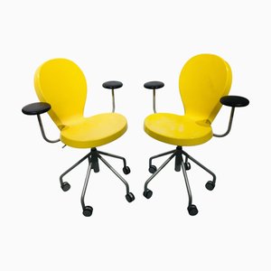 Chaise Eight Moderne Jaune Citron par Ross Lovegrove, 1990s