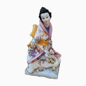 Geisha Ceramic Figure by Domenico Poloniato, Italy, 1960s