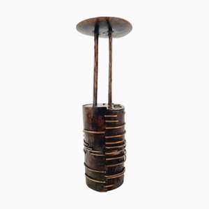Brutalist Copper Candleholder, 1970s