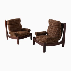 Fauteuils Space Age en Tissu Original, Italie, 1970, Set de 2