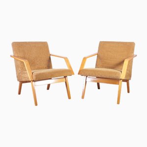 Mid-Century Lounge Chairs from Mier Topolcany, Slovakia, 1960s, Set of 2
