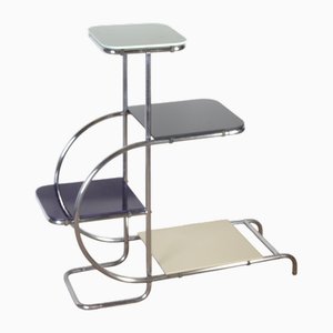 Tubular Chrome Flower Stand by Hynek Gottwald, 1940s