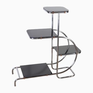 Tubular Chrome Flower Stand by Hynek Gottwald, 1940s