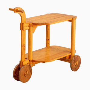 Carrello in pino, Scandinavia, anni '60