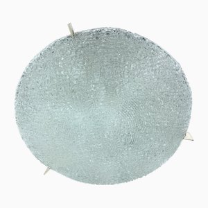 Große Glas Deckenlampe von Kaiser, 1960er
