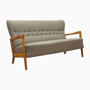 Canapé Vintage en Hêtre par Soren Hansen pour Fritz Hansen, Danemark, 1960s