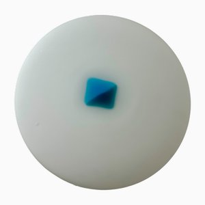 Lámpara de techo de cristal de Murano, años 80
