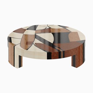 Austrian Round Wood Center Table by Hommés Studio