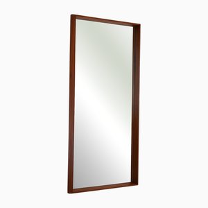 Skandinavischer Rechteckiger Vintage Spiegel aus Teak, 1960er