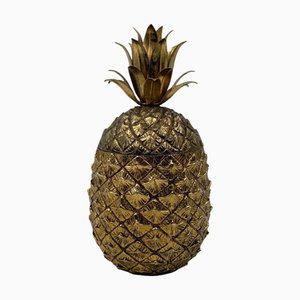 Seau à Glace Ananas Doré par Mauro Manetti, Italie, 1970s