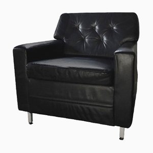 Vintage Leather Club Chair from Profilia, 1960s