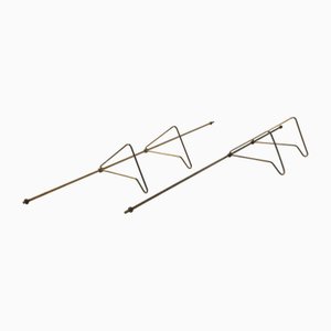 Danish Brass Bookends by Poul Cadovius for Cado, 1960s, Set of 2