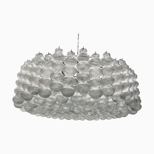 Grand Lustre Bulle en Verre de Murano, Italie, 1980s