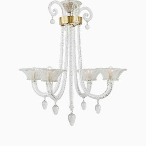 Blown Glass Chandelier, 1940s