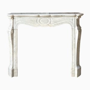 French Louis XV Style Marble Fireplace