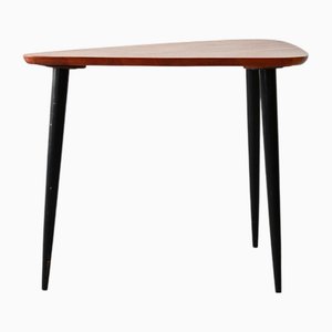 Mesa de centro escandinava con patas negras, años 60