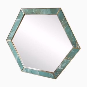 Ceramic and Brass Mirror, 1970