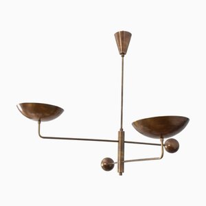 Lampe à Suspension Vintage en Laiton, 1960s