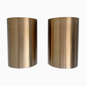 Cillinder Einbauleuchten in Roségold-Optik, 1970er, 2 . Set