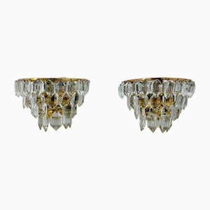 Crystal Wall Lamps from Bakalowits & Söhne, 1970s, Set of 2