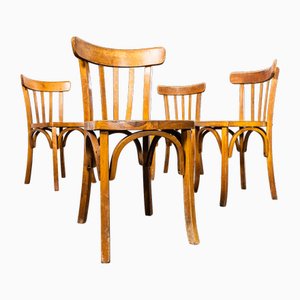 Sillas de comedor francesas vintage, años 50. Juego de 4
