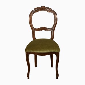 Single Vintage Velvet Chair