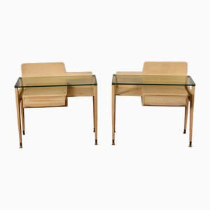 Vintage Bedside Tables, 1950s, Set of 2