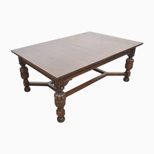 Vintage Extending Dining Table in Oak by Maple and Co, 1890s