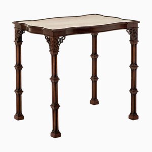 Table en Acajou et Argent