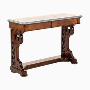 Victorian Walnut Entrance Hall Side Table