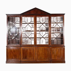Bibliothèque Breakfront George III en Acajou, Angleterre, 1800